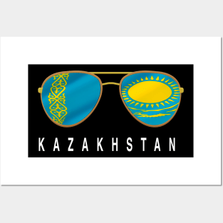 Kazakhstan Sunglasses, Kazakhstan Flag, Kazakhstan gift ,  Kazakhstani , Posters and Art
